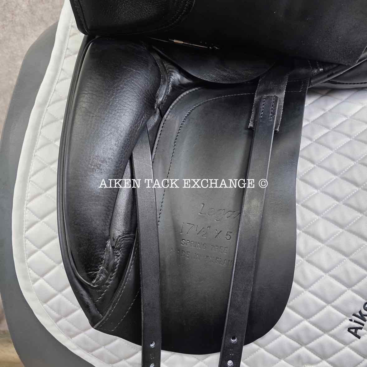 Fryso Legacy Dressage Saddle, 17.5" Seat, Wide Tree, Wool Flocked Panels
