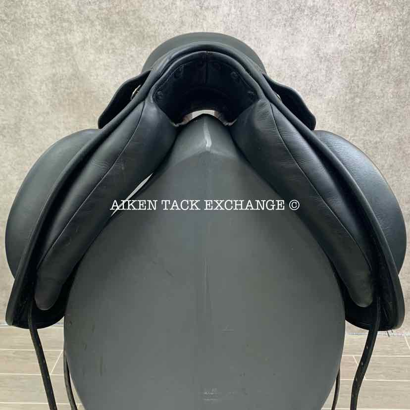 2015 Frank Baines Union Lux Monoflap Dressage Saddle, 18" Seat, Medium Wide Tree, Wool Flocked Panels
