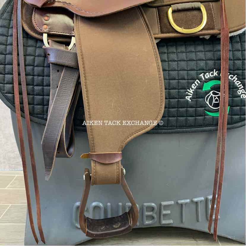 2016 Circle Y High Horse 6921 Driftwood Cordura Trail Western Saddle, 15" Seat, Wide Tree - Full QH Bars