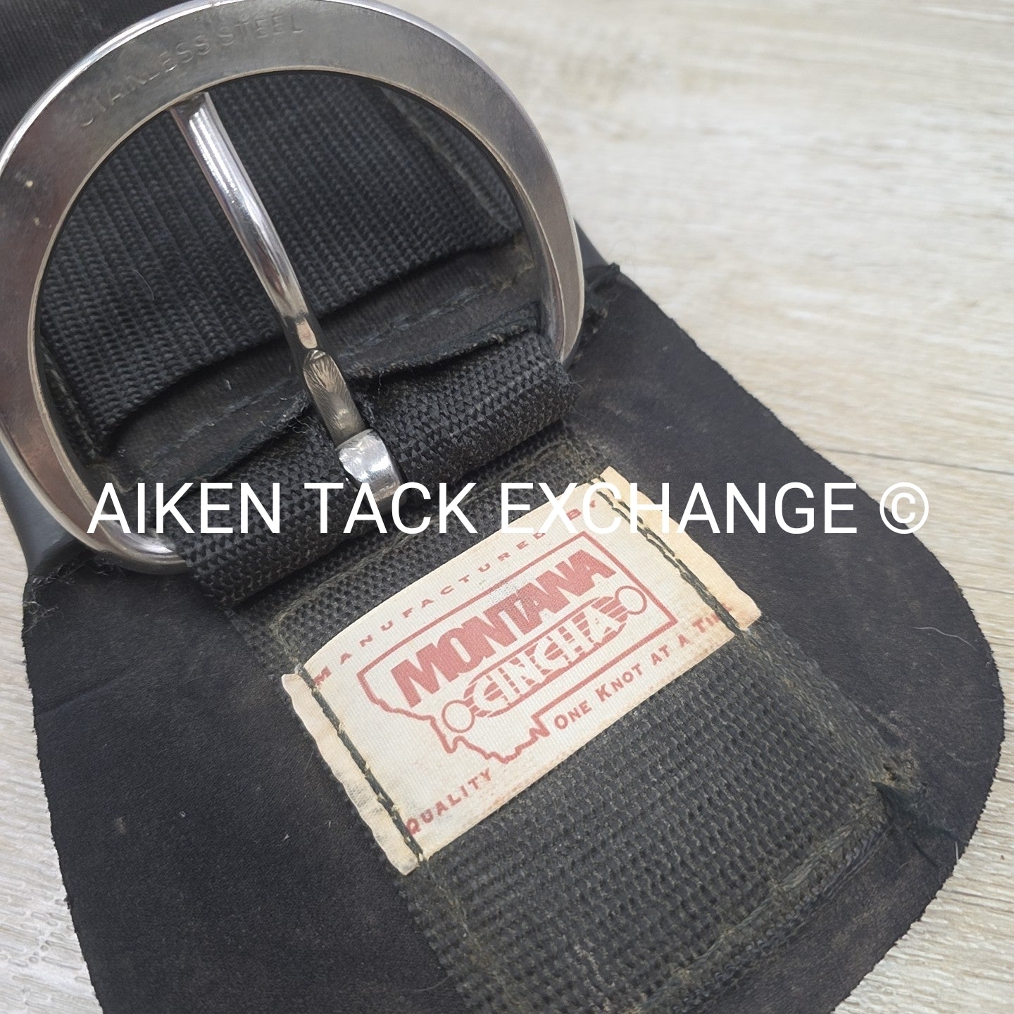 Montana Cincha Western Cinch, Black, 32"