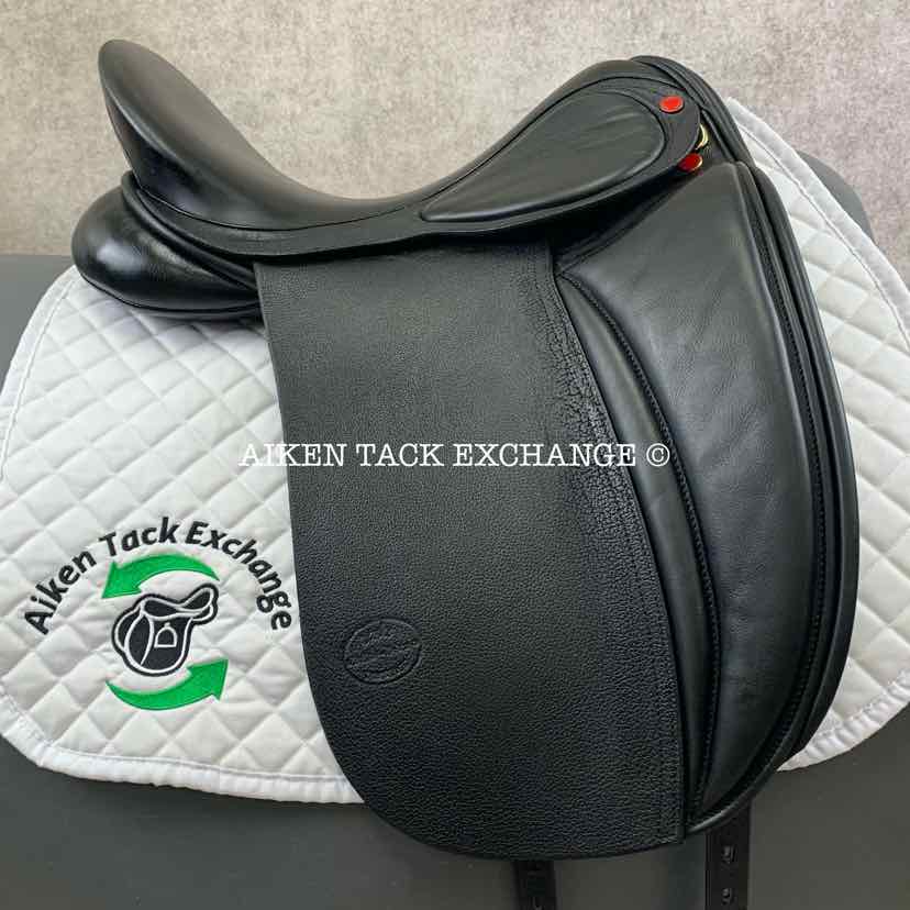 2023 SDL Lemke Buffalo Deluxe Dressage Saddle, 17.5" Seat, Medium Wide / Wide Tree, Wool Flocked Panels