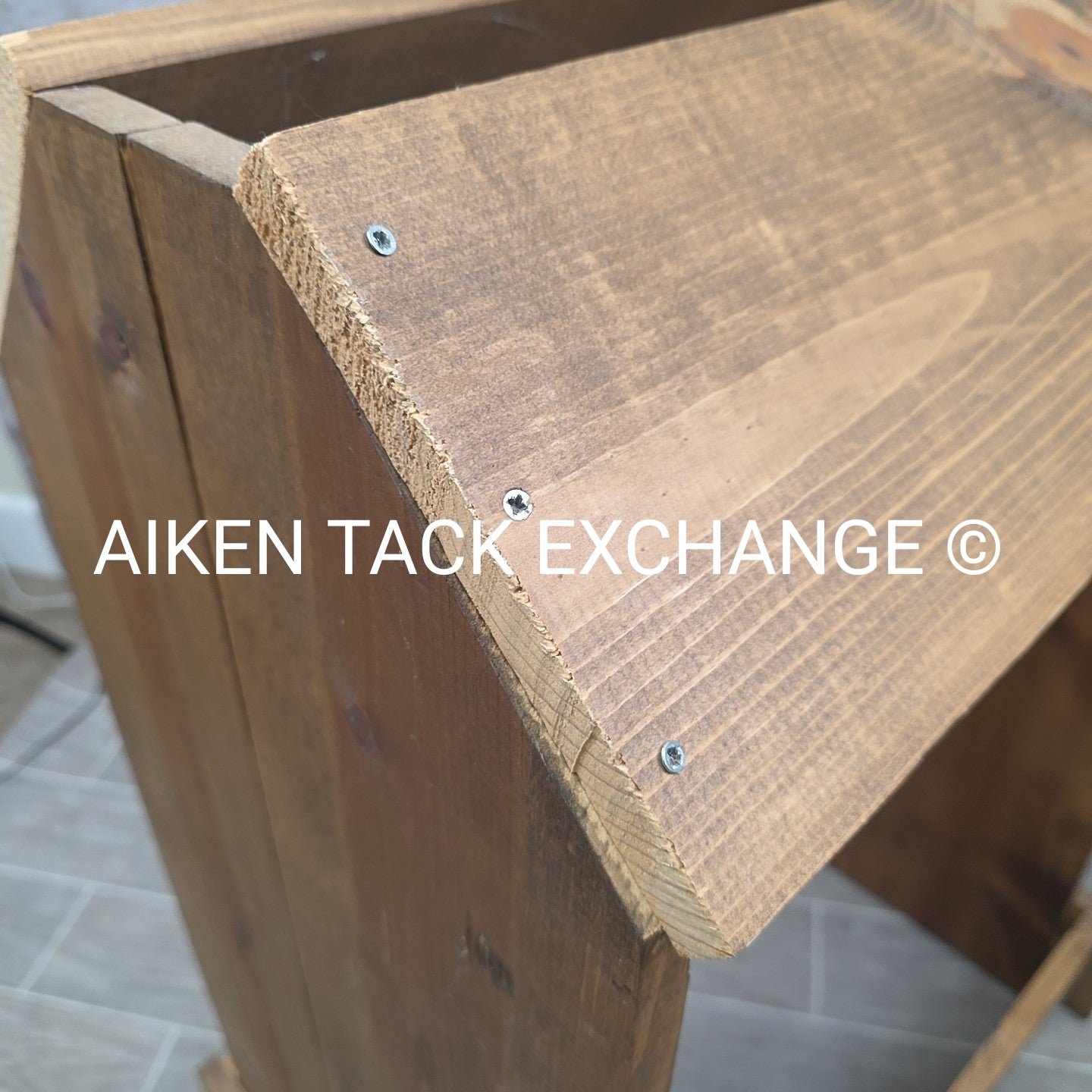 Wooden Western Saddle Stand