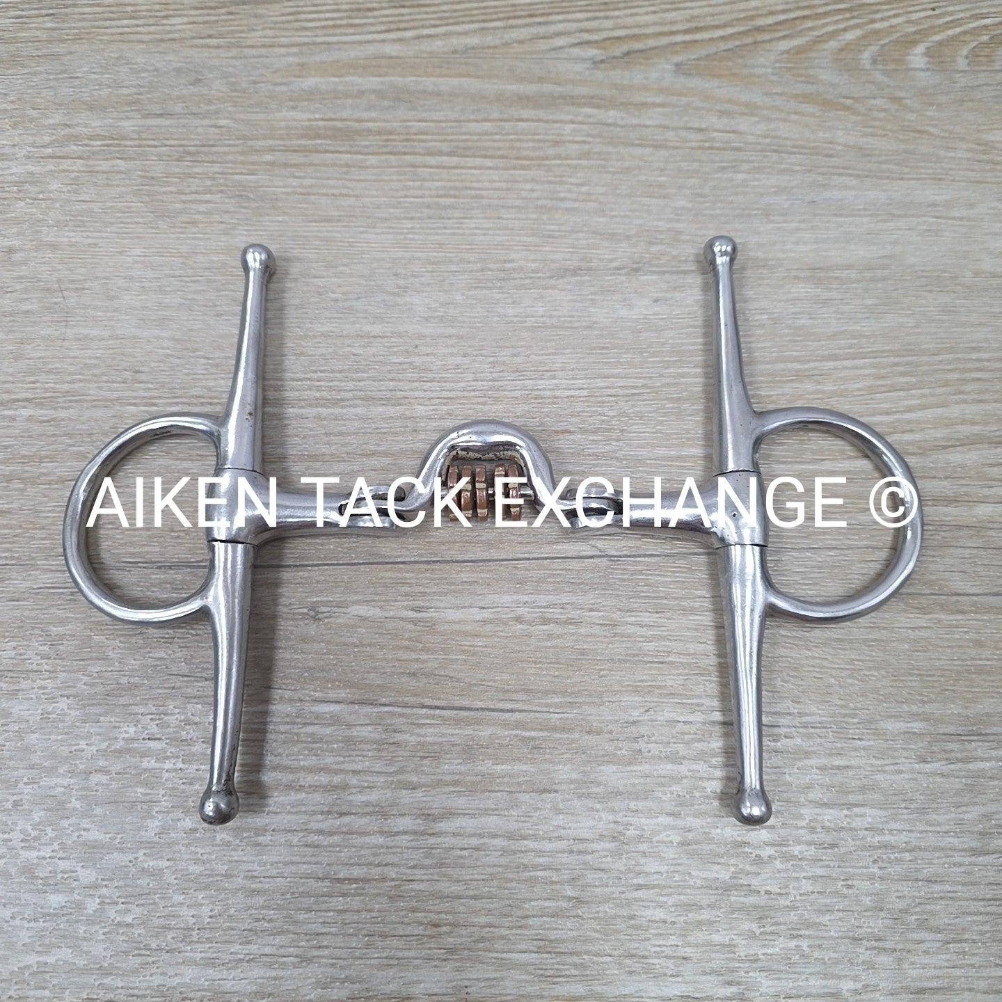 Full Cheek Double Hinged Ported Bit with Copper Links 5"
