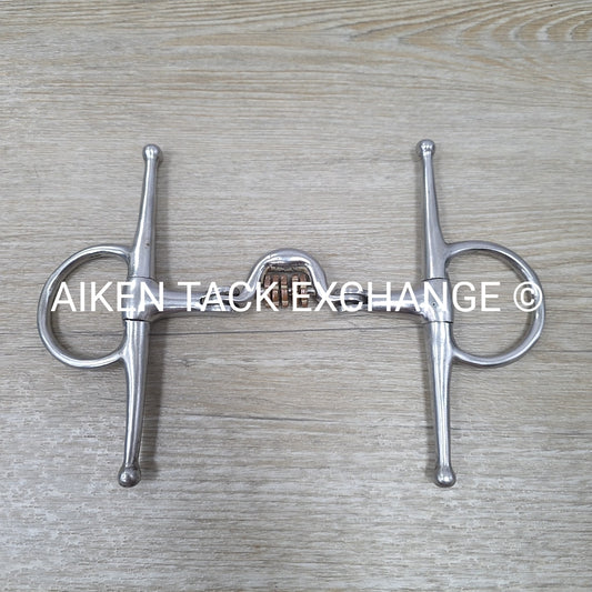 Full Cheek Double Hinged Ported Bit with Copper Links 5"