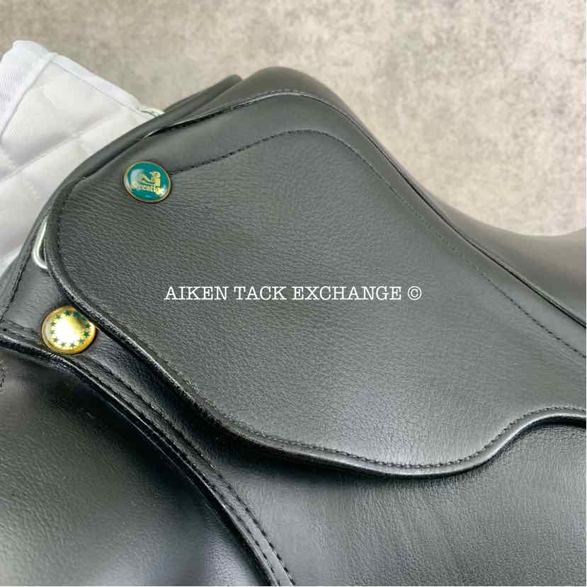 **SOLD** 2016 Prestige Passion K Monoflap Dressage Saddle, 18'" Seat, 34 Tree - Medium Wide, Wool Flocked Panels