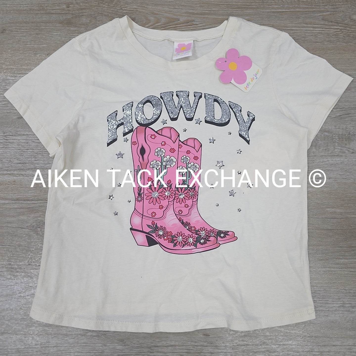 Belle du Jour Short Sleeve Top, Size Large