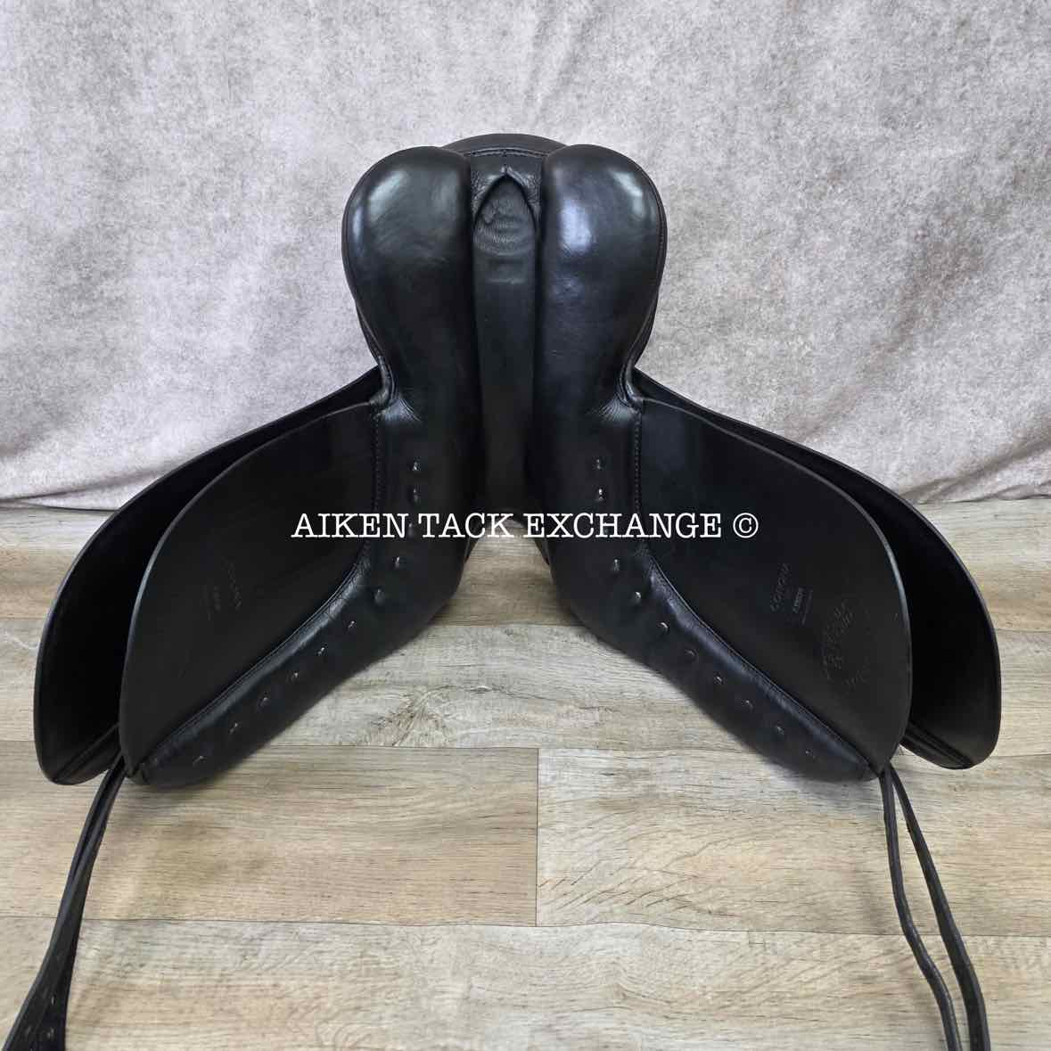 2006 Passier Corona Dressage Saddle, 18" Seat, Long Flap, Medium Wide Tree, Wool Flocked Panels