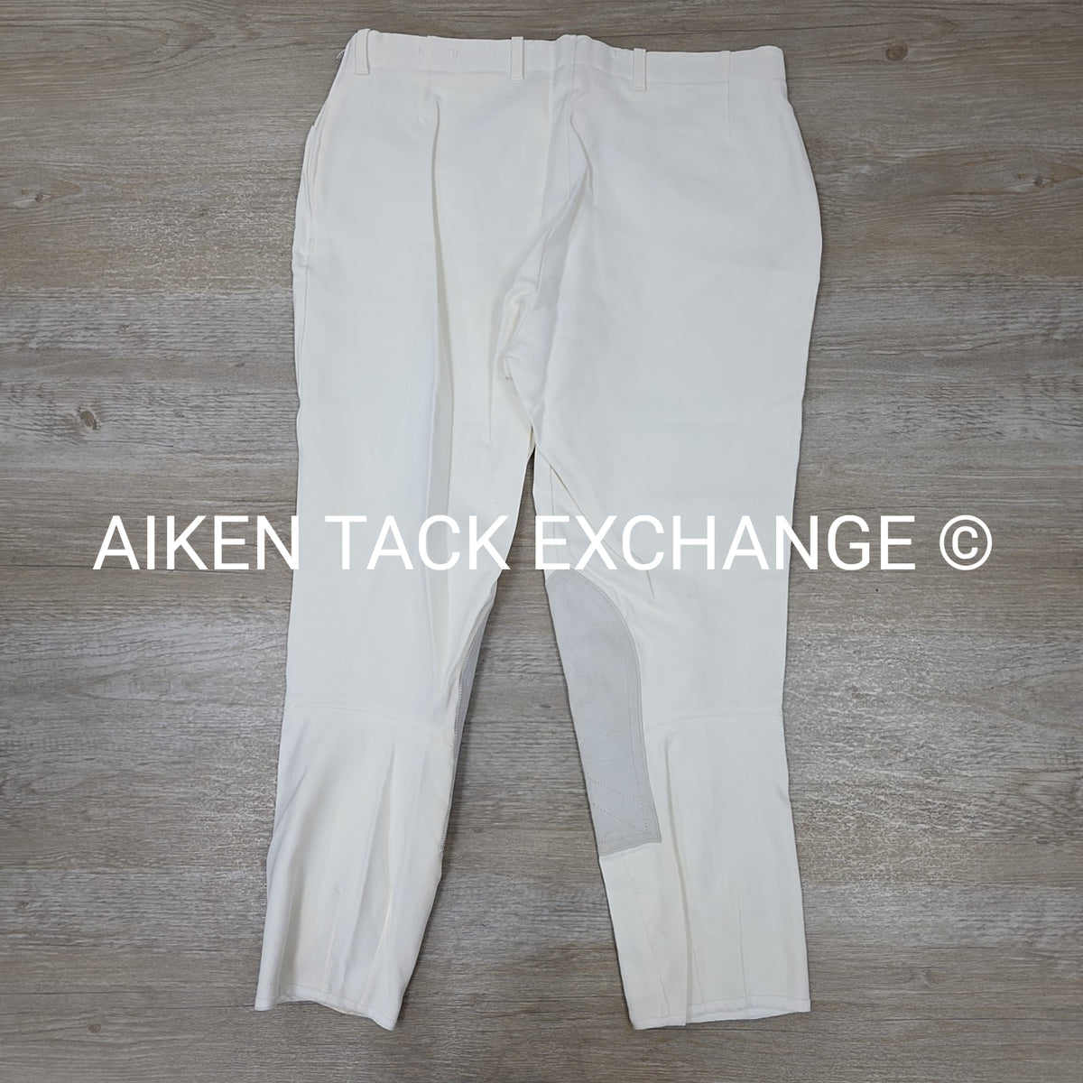 Tailored Sportsman Leather Knee Patch Breeches, Size 34
