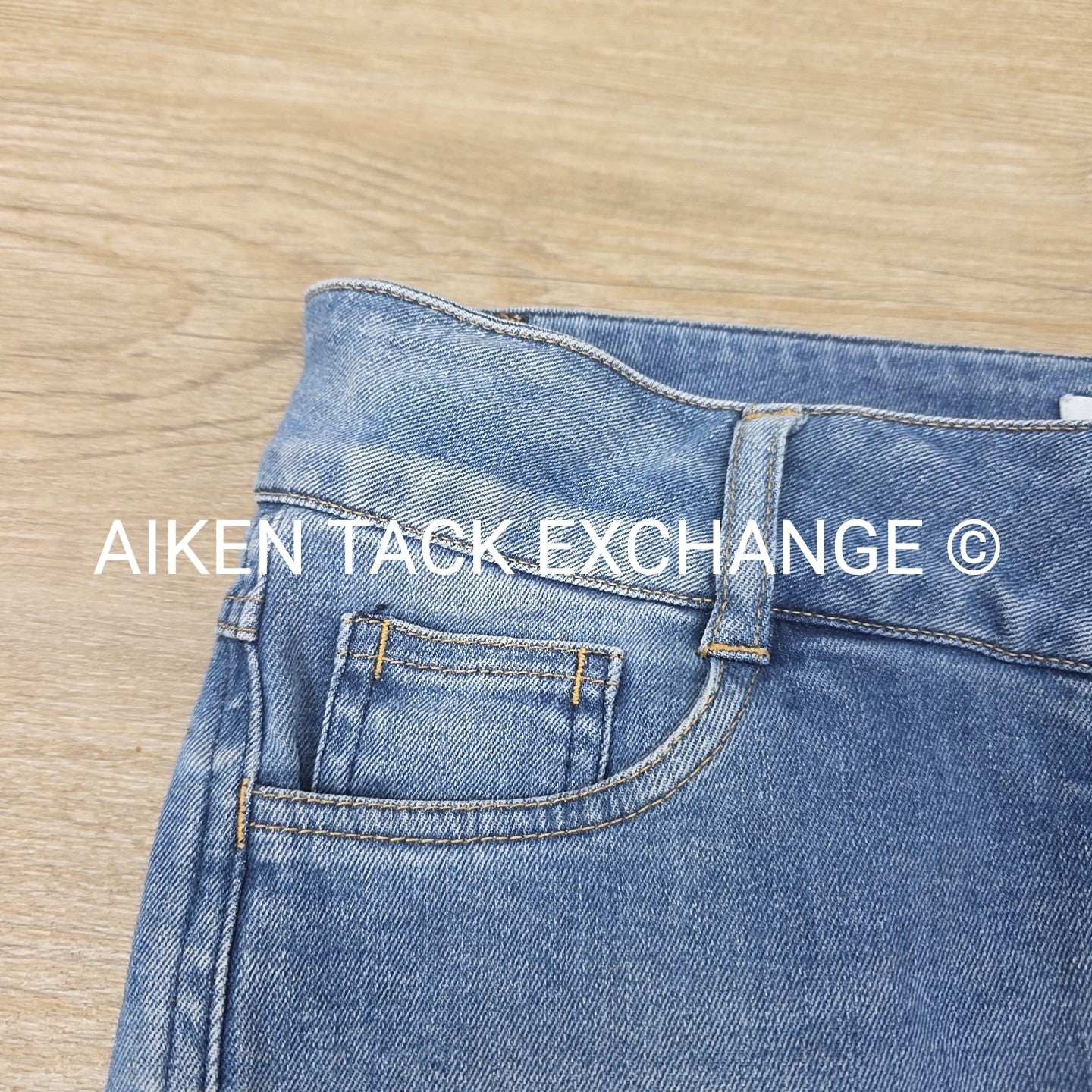 Horze Silicone Grip Full Seat Denim Breeches, Women's 28