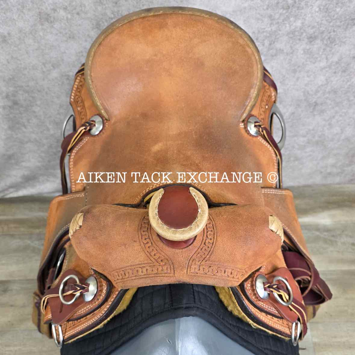 Henderson Custom Saddlery Roughout Western Saddle, 16" Seat, Wide Tree - Full QH Bars