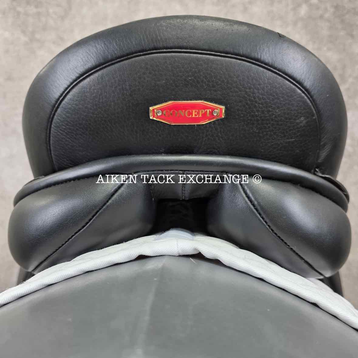 2012 Hastilow Concept Dressage Saddle, 17" Seat, Adjustable Tree - Changeable Gullet, Wool Flocked Panels
