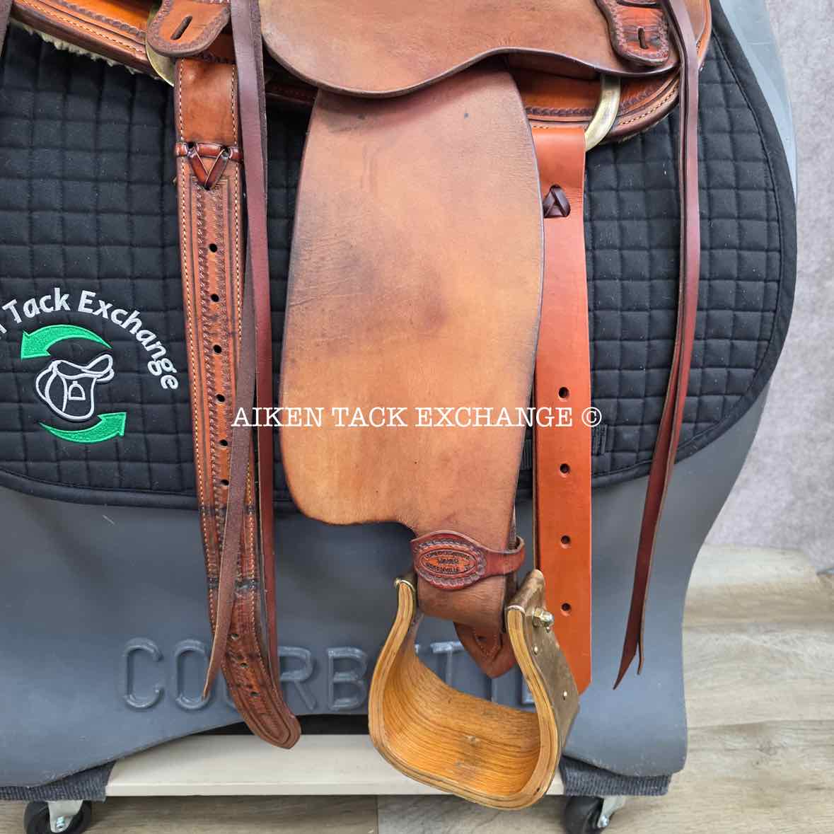 2008 Loredo Saddlery Western Saddle, 15" Seat, Wide Tree - Full QH Bars