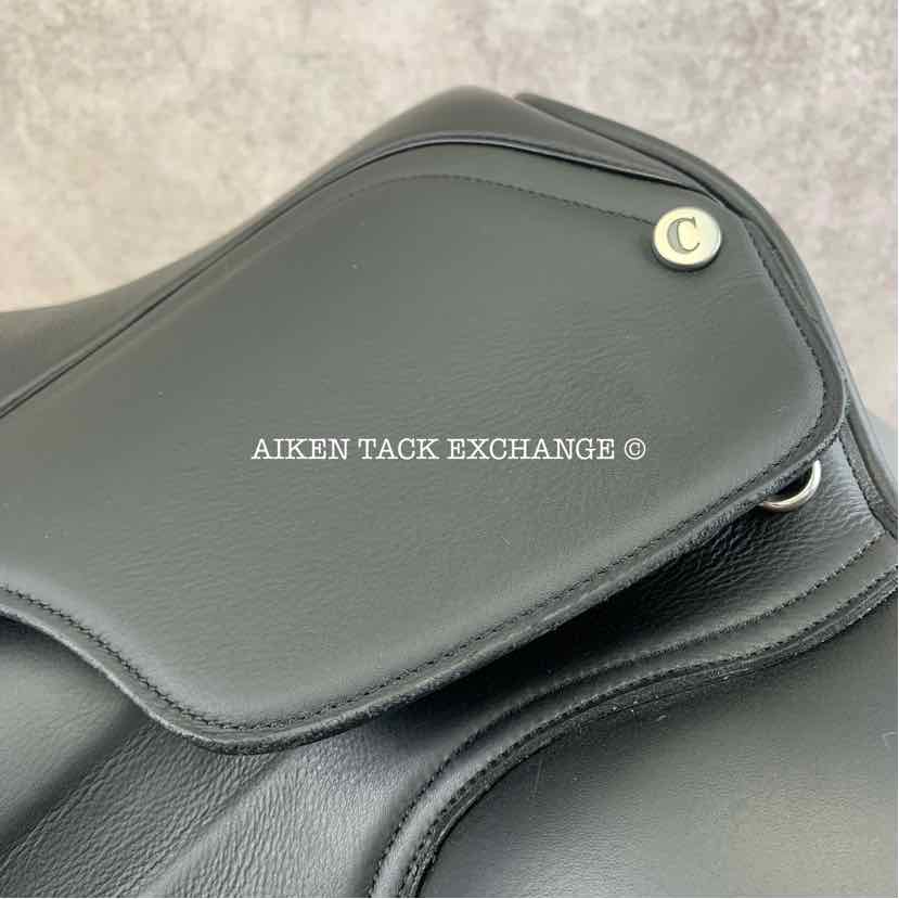 **SOLD** 2024 Collegiate Esteem Dressage Saddle, 17.5" Seat, Adjustable Tree - Changeable Gullet, Wool Flocked Panels