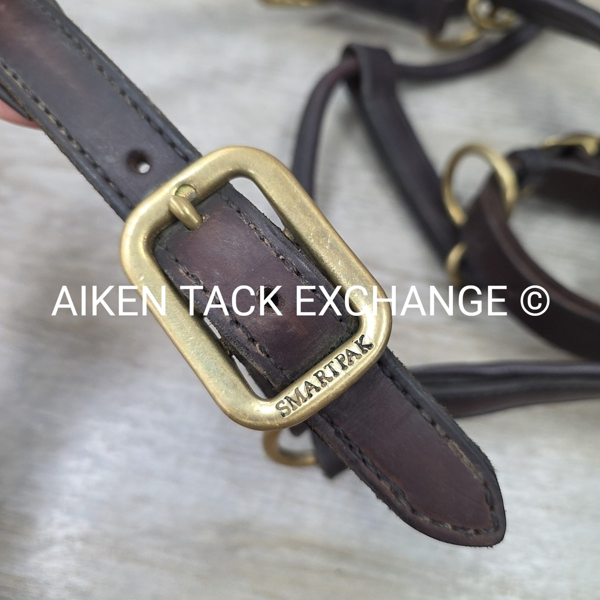 SmartPak Soft Padded Leather Halter, Brown, Oversize