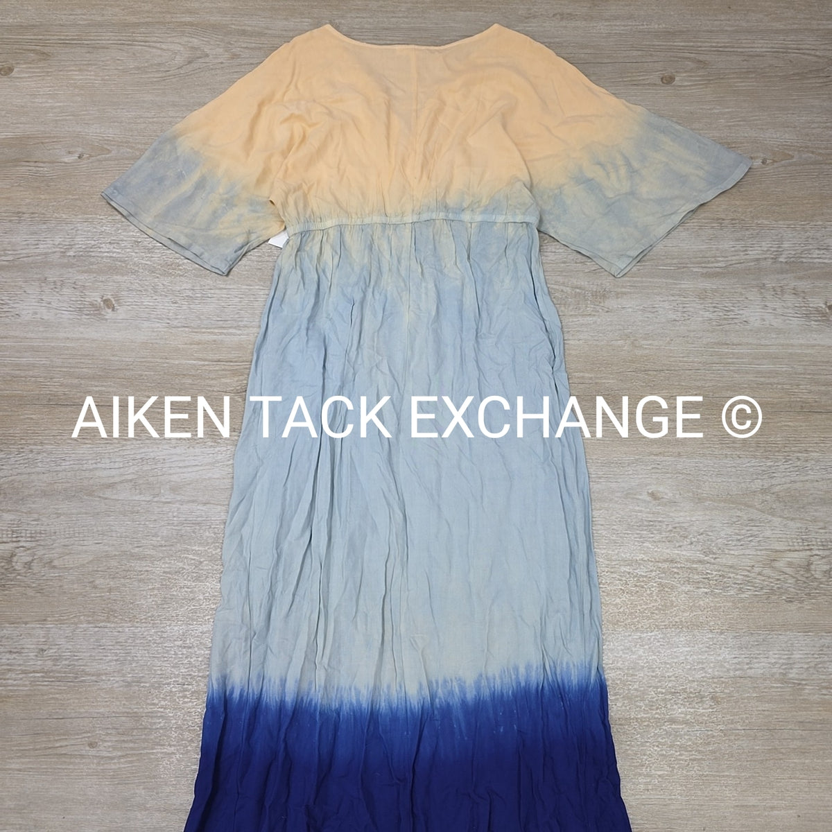 Venus Short Sleeve Ombre Long Dress, Size Small
