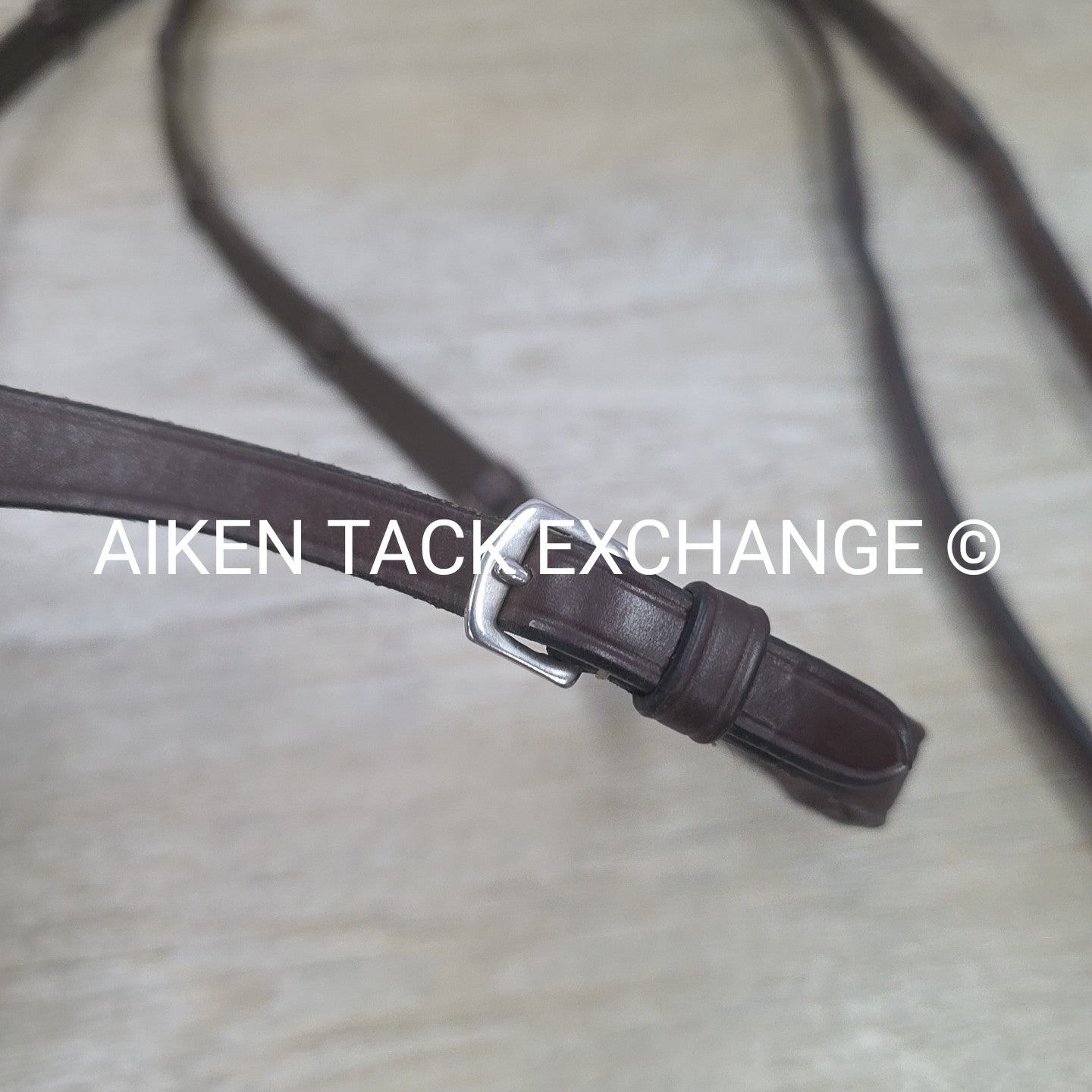 Dy'on Fancy Stitched Cotton Web Reins, Brown, Size Full
