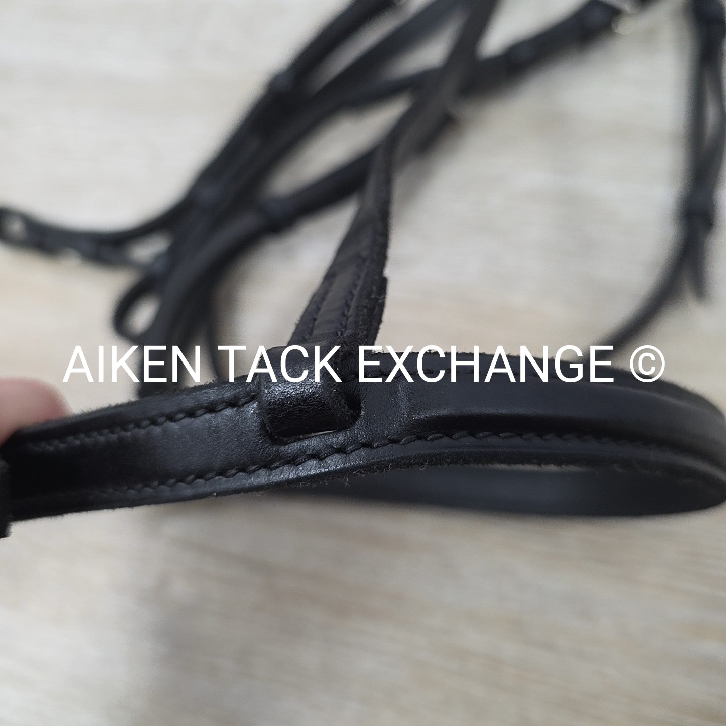 Courbette Plain Bridle Bridle, No Reins, Black, Size Full