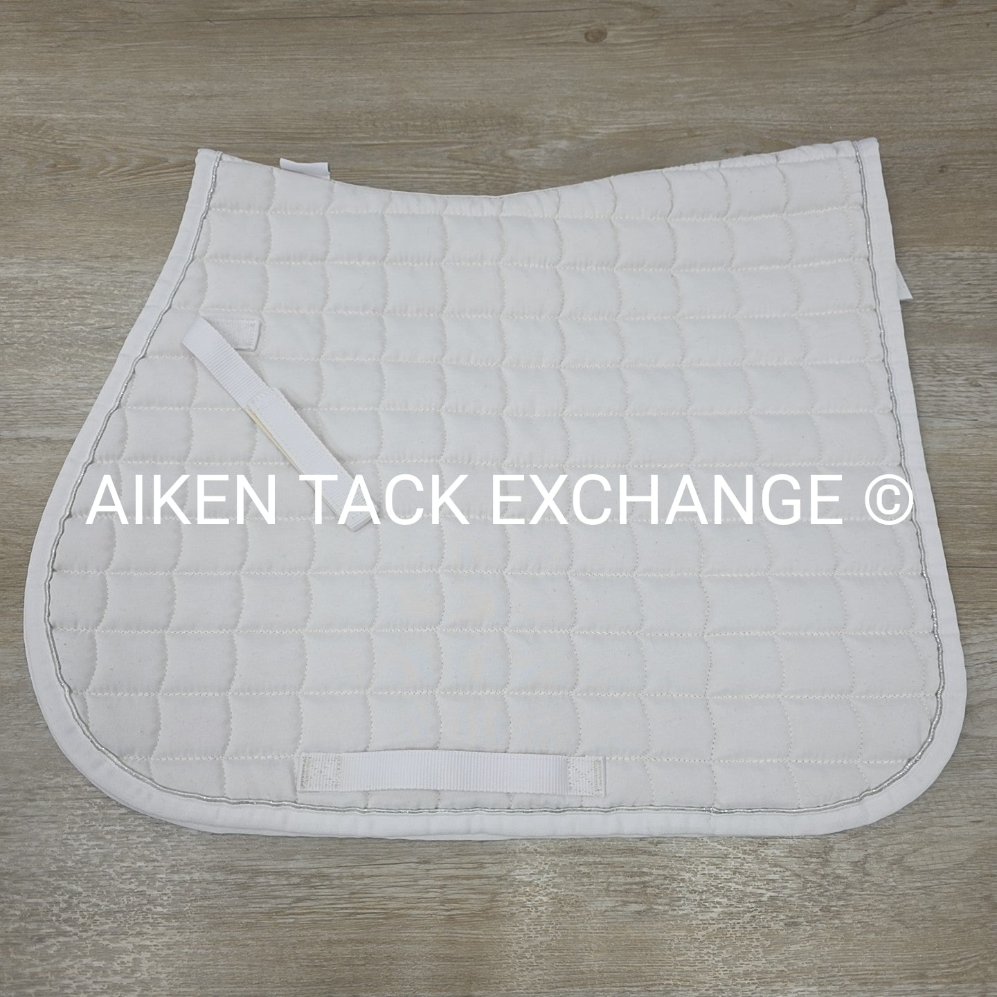 Horze All Purpose Saddle Pad, White/Silver, Size Full