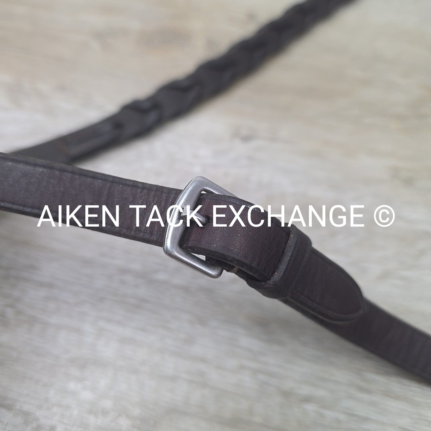 Fancy Stitched Laced Reins, Brown, 56"