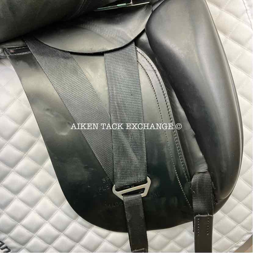Windsor Elite Dressage Saddle, 17" Seat, Medium Tree, Wool Flocked Panels