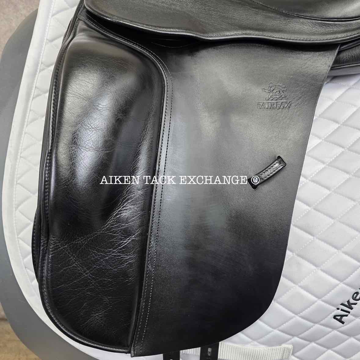 **SOLD** 2019 Fairfax Classic Cupped Flap Dressage Saddle, 17" Seat, Adjustable Tree - Changeable Gullet, Wool Flocked Panels