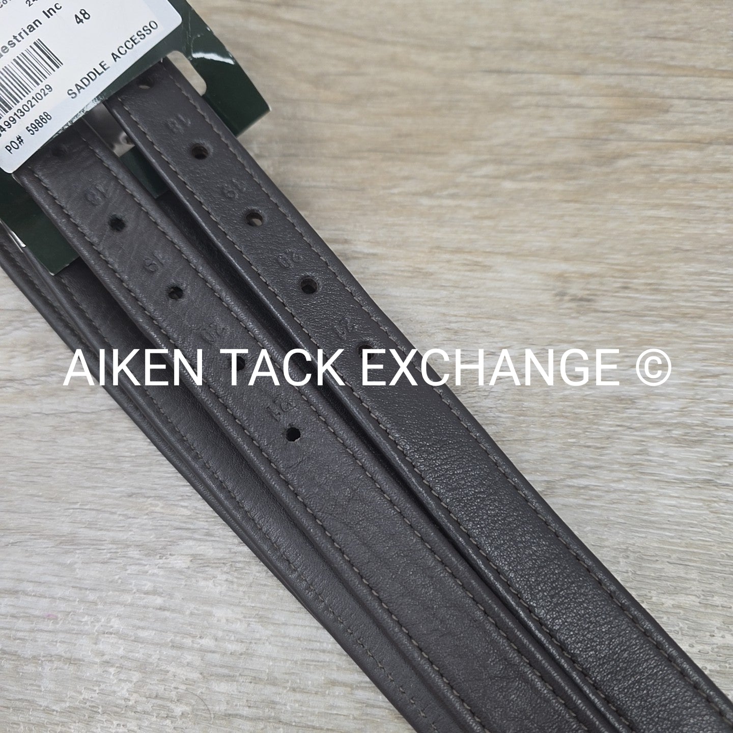 HDR Triple Covered Close Contact Stirrup Leathers, Havana, 48"