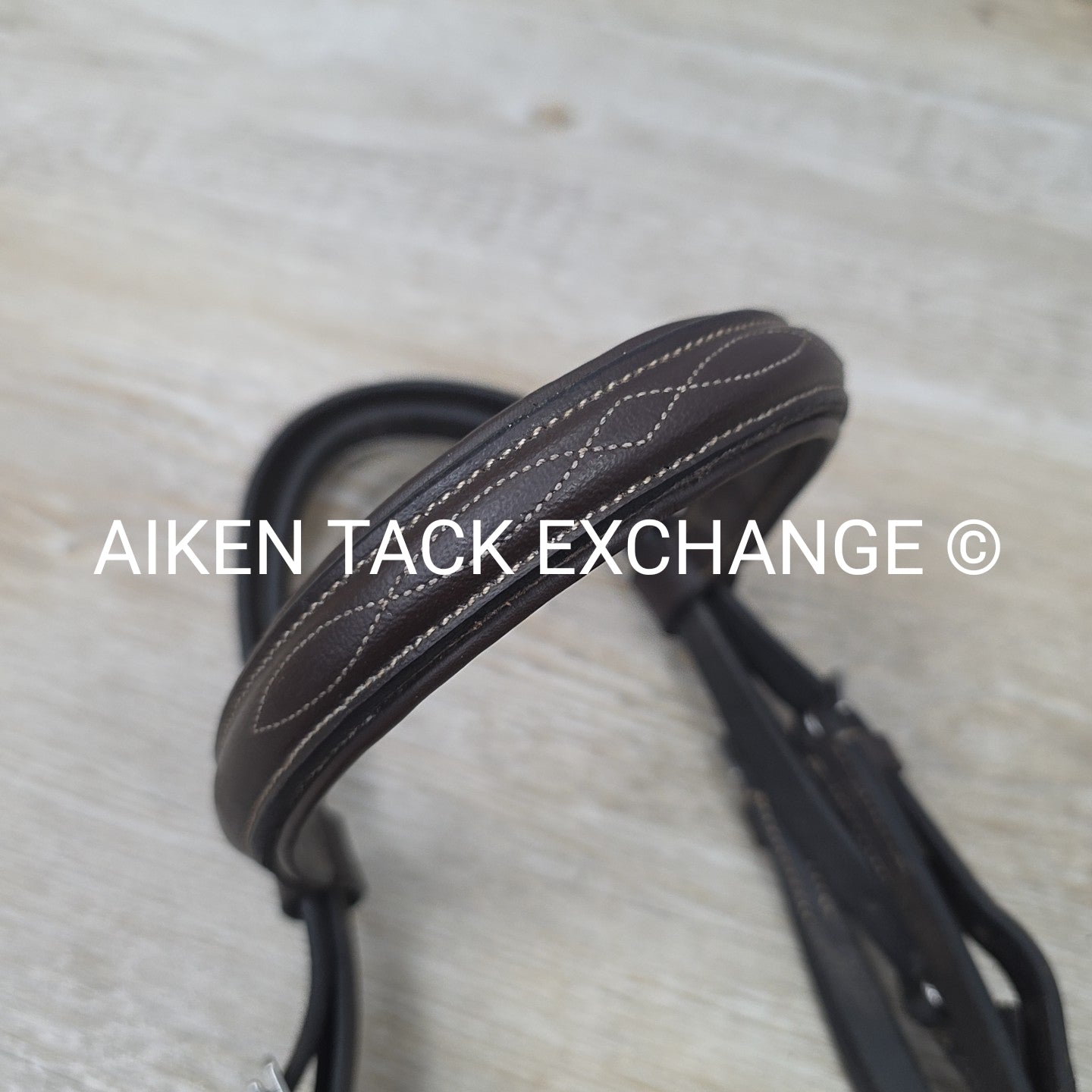 Raised Fancy Stitched Bridle with Laced Reins, Brown, Size Full