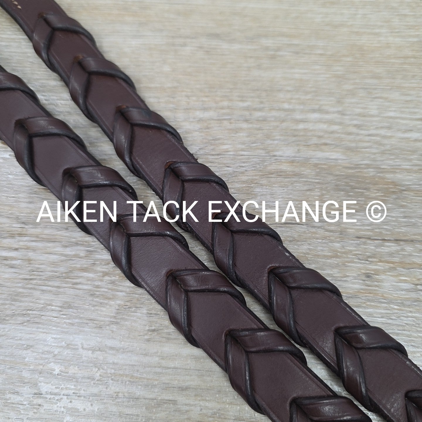 Plain Laced Reins, Brown, 55"