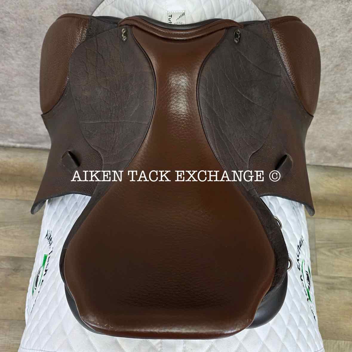 Ideal Patriot Jump Saddle, 17" Seat, Medium Wide Tree, Wool Flocked Panels