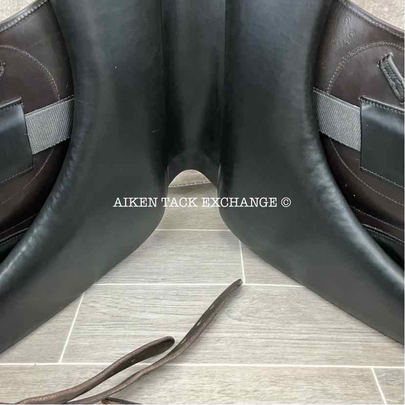 **SOLD** 2010 Stackhouse Legado Monoflap Dressage Saddle, 17.5" Seat, Medium Narrow Tree