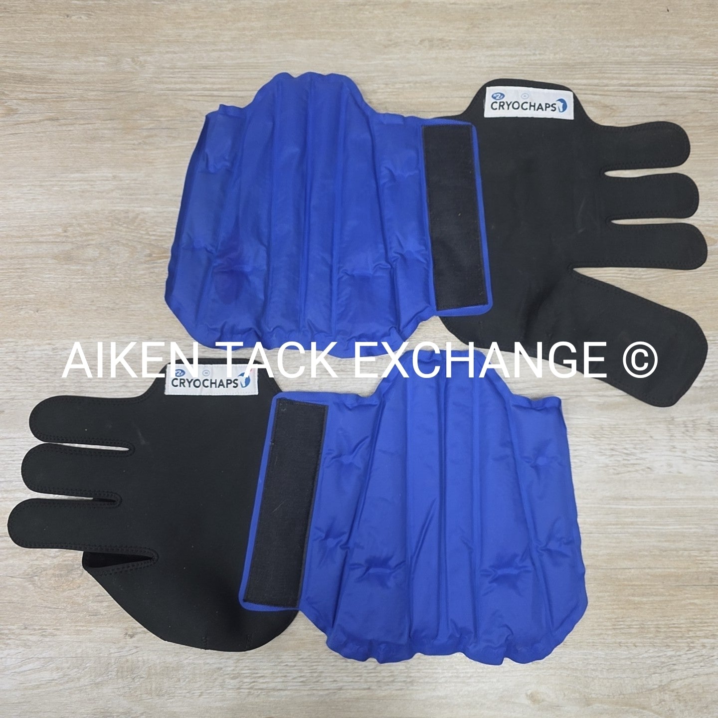 Cryochaps K2F Compression Ice Boots, Front & Hind, 4 Pastern Absolute Ice Wraps,