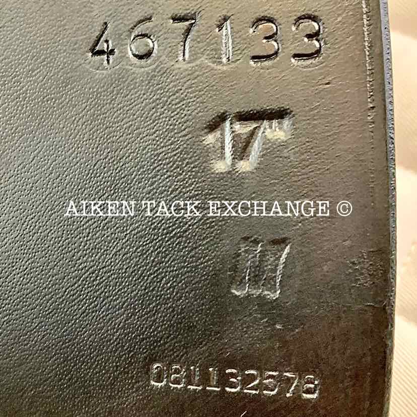 Klimke XCH Dressage Saddle, 17" Seat, Adjustable Tree -  Changeable Gullet, Wool Flocked Panels