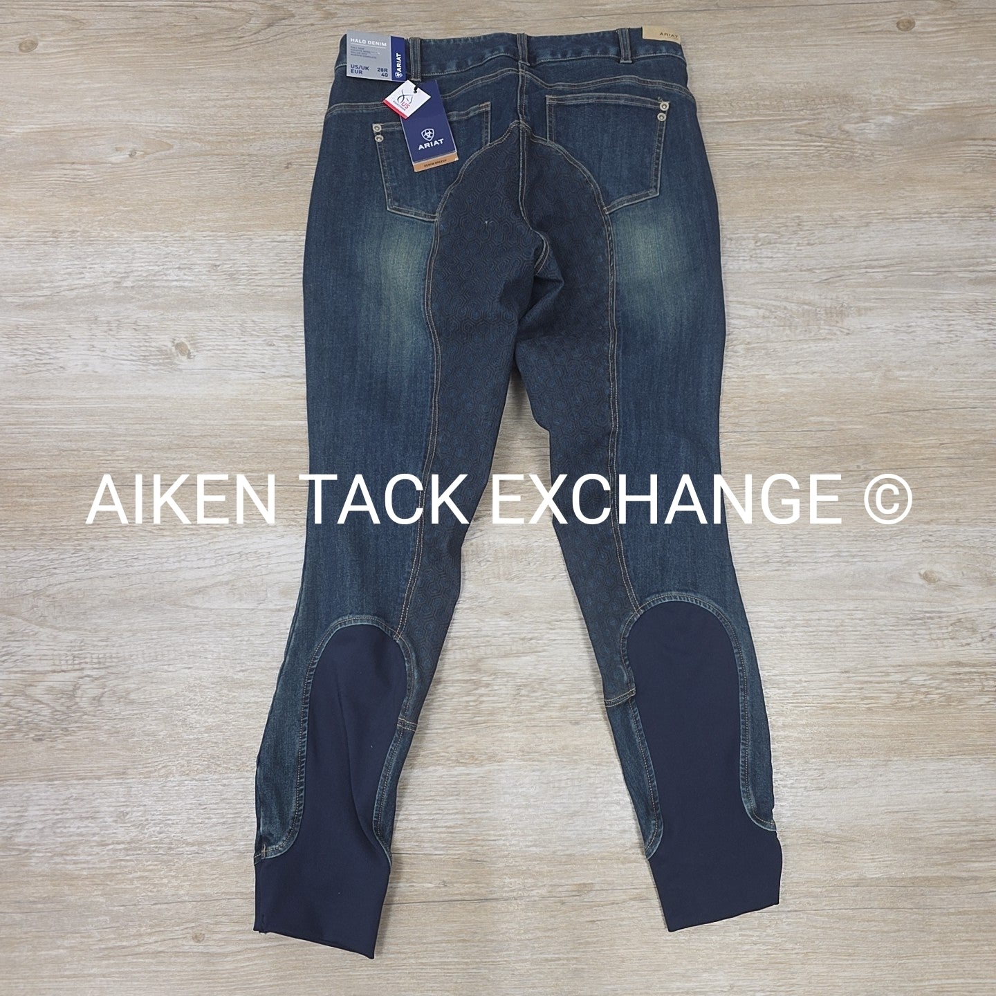 Ariat Halo Silicone Grip Full Seat Denim Breeches, Women's 28R