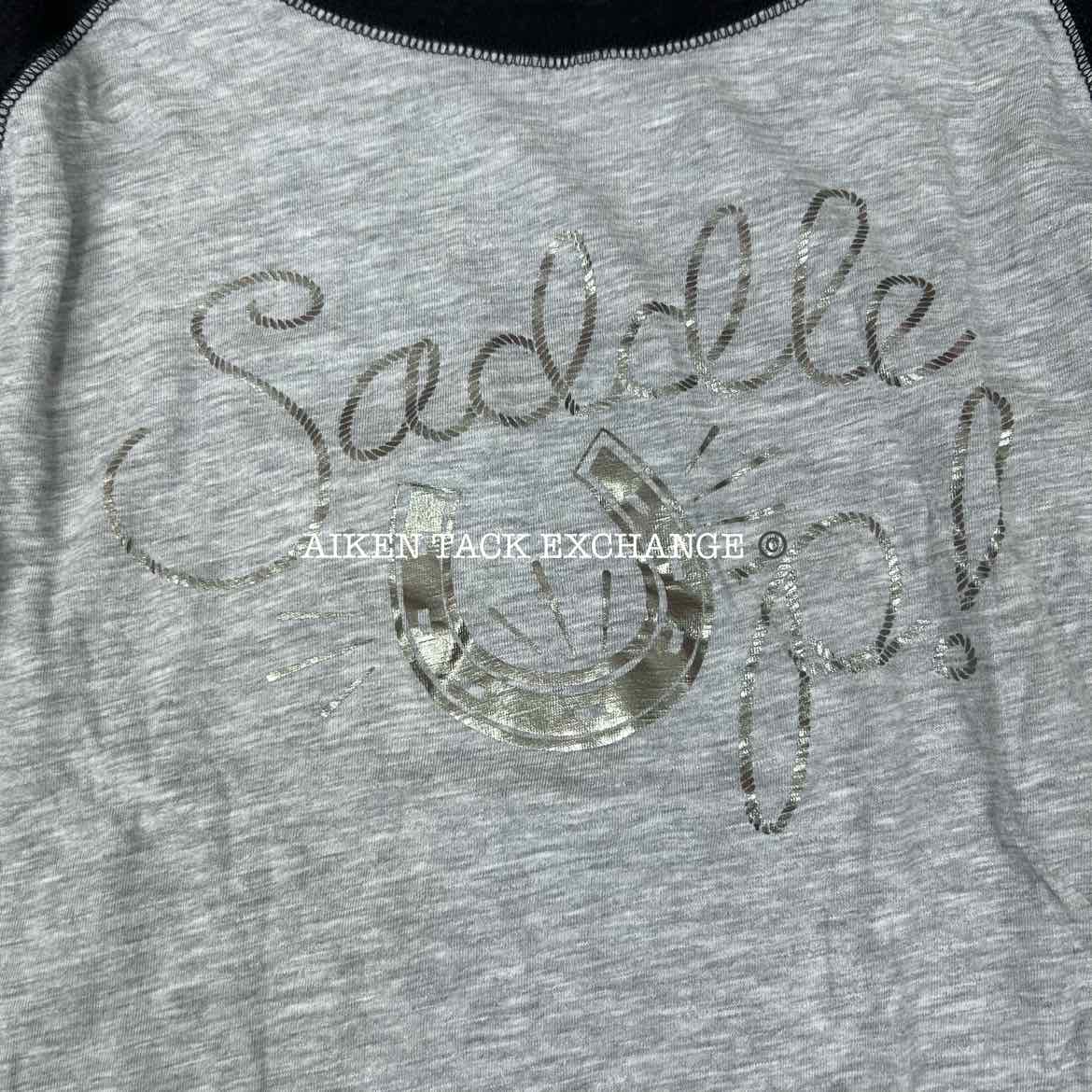 Ariat Saddle Up 3/4 Sleeve Top, Size Large
