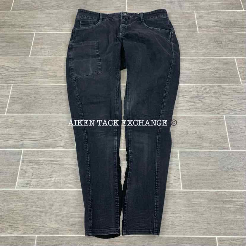 FITS Denim Silicone Full Seat Breeches, Size Medium