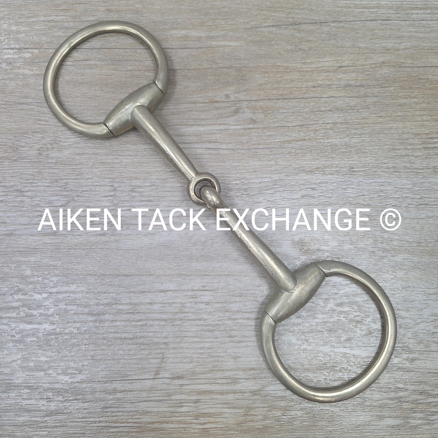 Never Rust Single Joint Heavy Duty Flat Ring Eggbutt Bit 6"