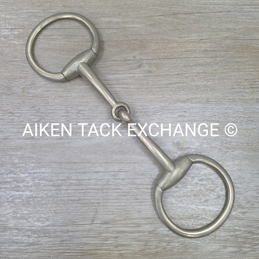 Never Rust Single Joint Heavy Duty Flat Ring Eggbutt Bit 6"