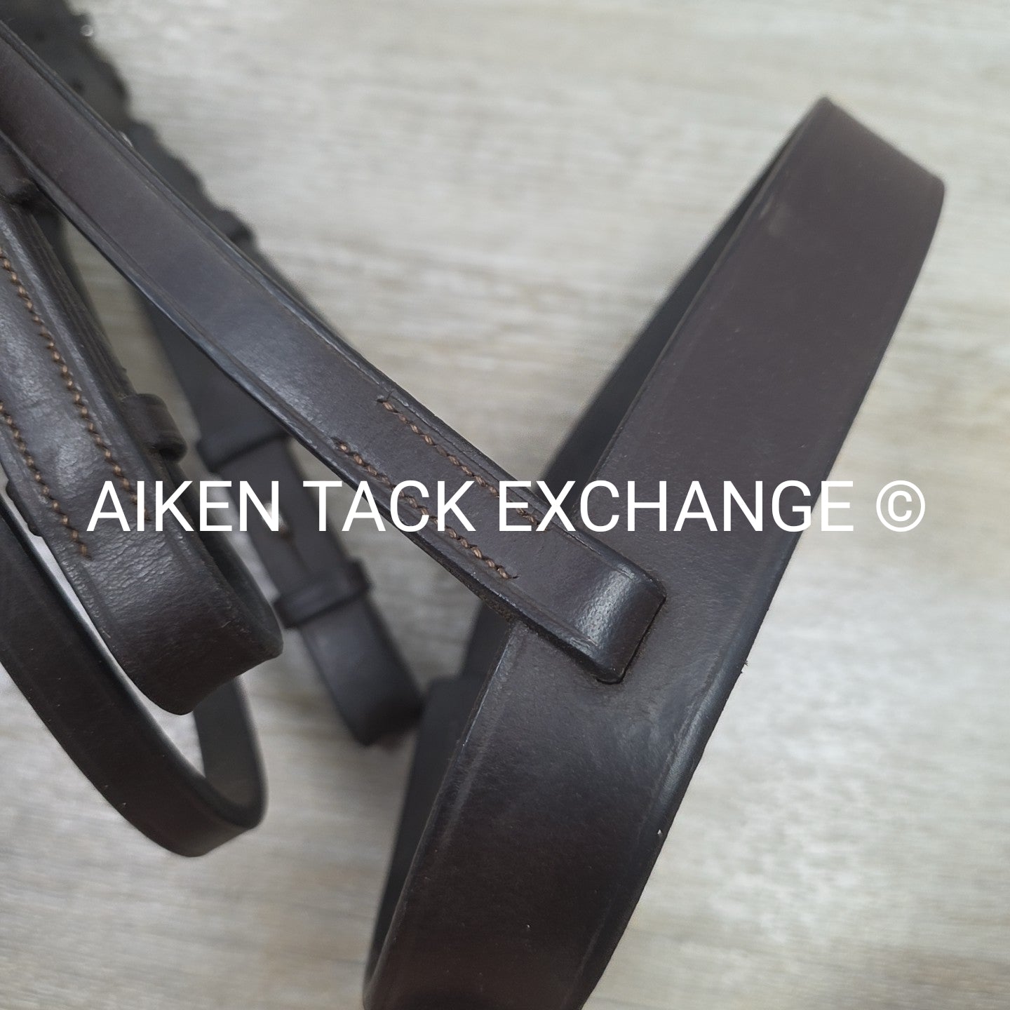 Bobby's English Tack Heavy Duty Flat Hunt Bridle, No Reins, Brown, Size Cob
