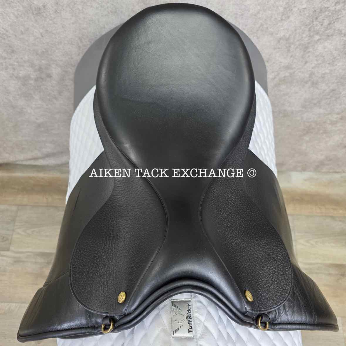 Performer Dressage Saddle, 17.5" Seat, Wide Tree, Wool Flocked Panels