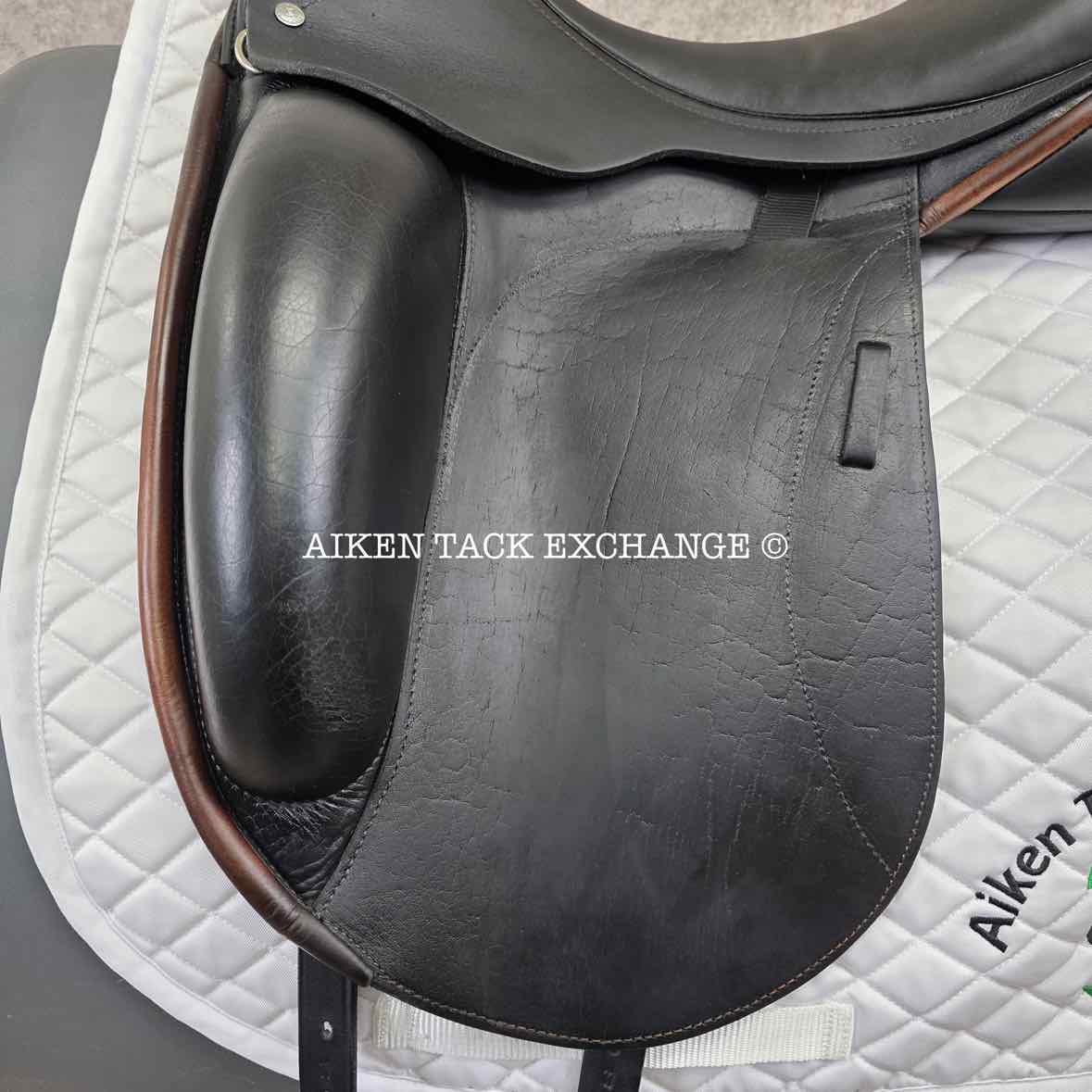 2014 Custom Saddlery Advantage Monoflap Dressage Saddle, 18" Seat, Adjustable Tree, Wool Flocked Panels