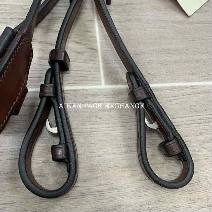 KL Select Red Barn Arena Ergonomic Weymouth Dressage Bridle, Brown, Size Full