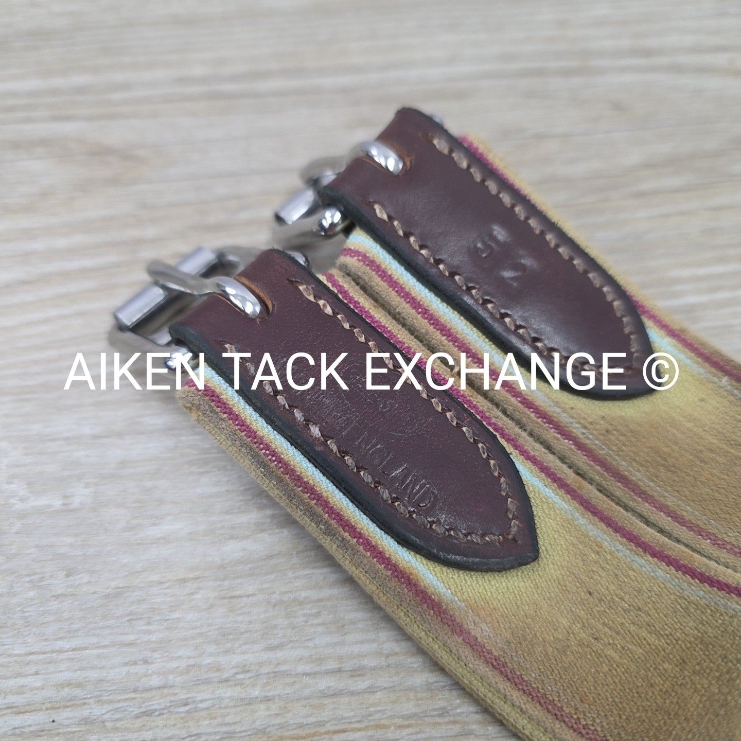 Beval Girth with Single End Elastic, Brown, 52"