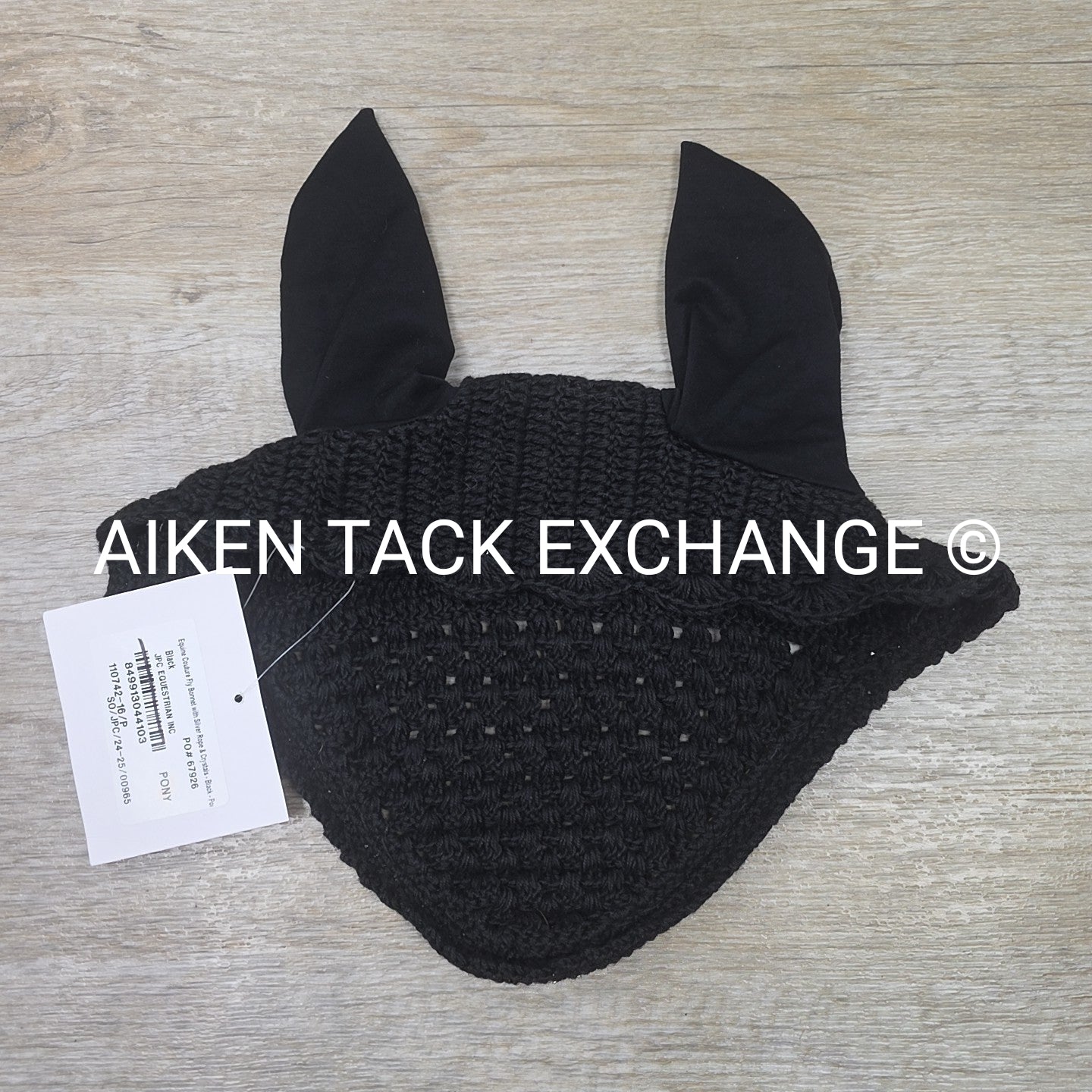 Equine Couture Crystal Ear Bonnet, Size Pony