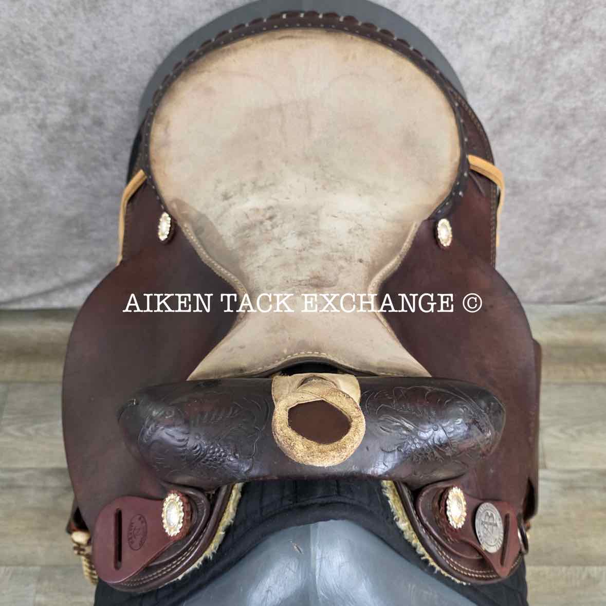 Bona Allen Western Roping Saddle, 15" Seat, Regular Tree - Semi QH Bars