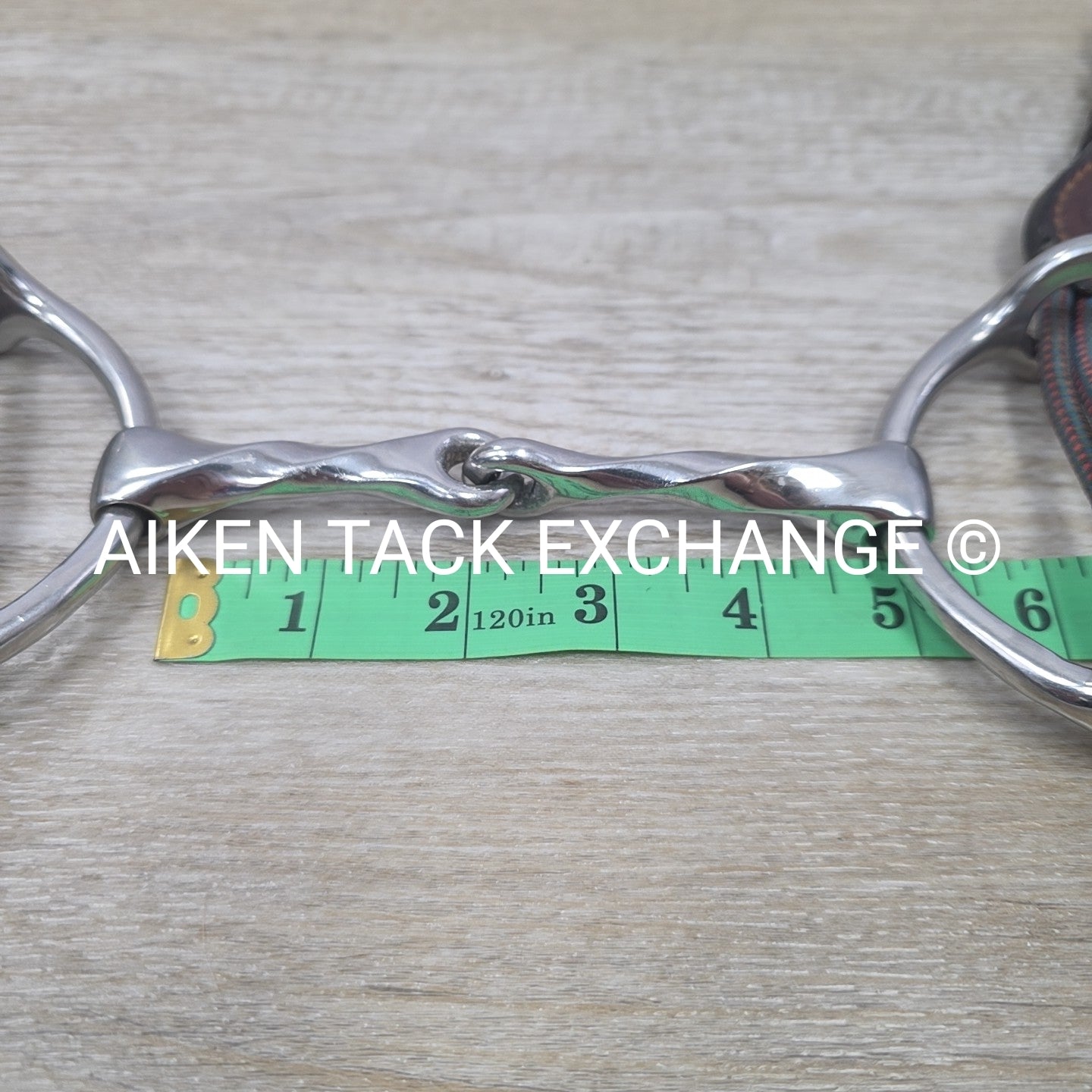 Single Joint Slow Twist Loose Ring Gag Bit 5" with Nunn Finer Rope Gag Cheeks