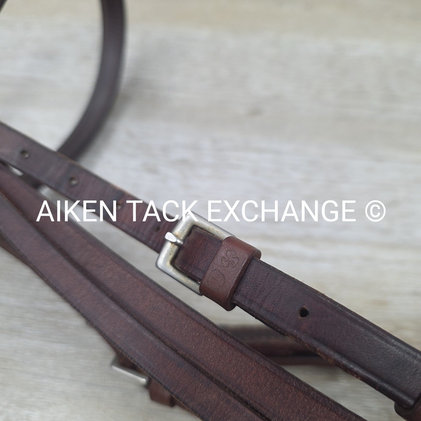 Stubben Bridle with Laced Reins, Brown, Size Full (has damage)