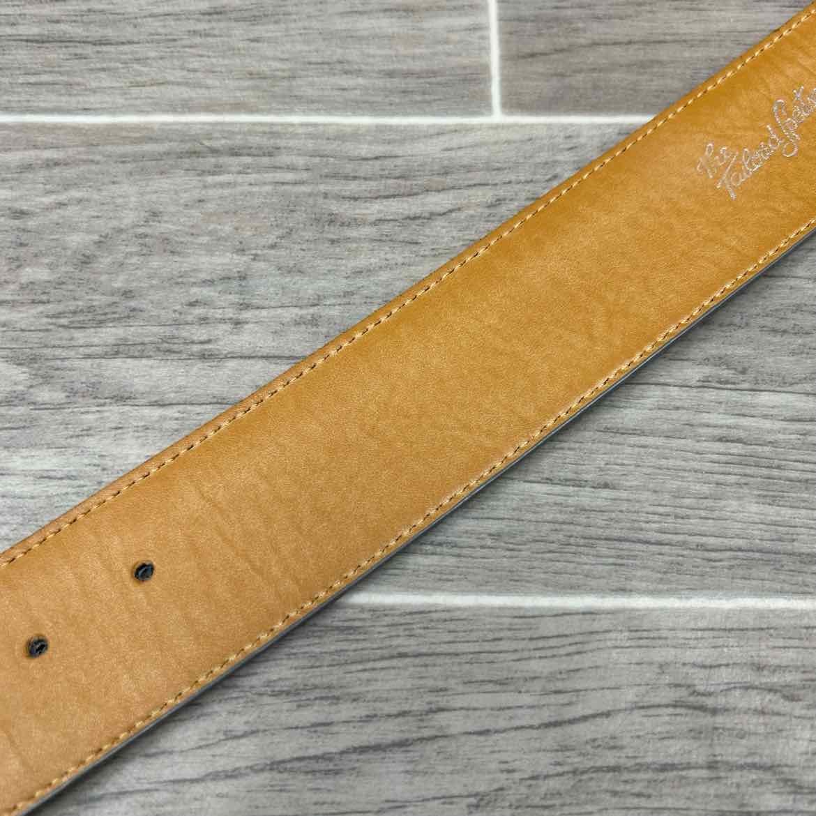 Tailored Sportsman Wide Snakeskin Belt, Size Small