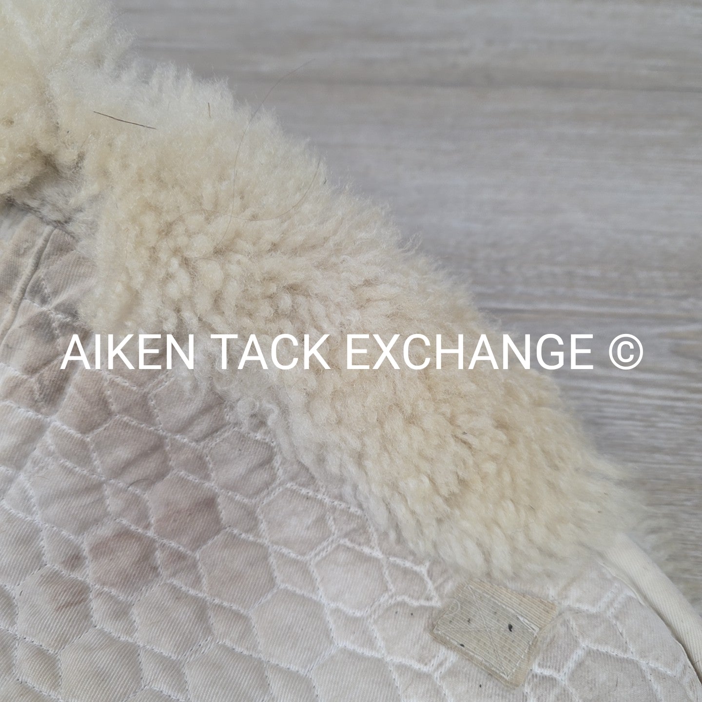 Mattes Platinum Dressage Sheepskin Half Pad with Rear Trim, Size Large