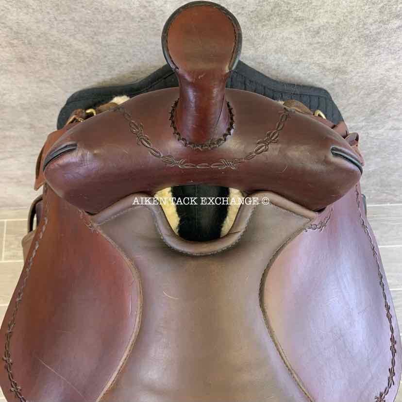 2016 Circle Y High Horse 6921 Driftwood Cordura Trail Western Saddle, 15" Seat, Wide Tree - Full QH Bars