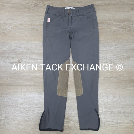 Tailored Sportsman Front Zip Trophy Hunter Knee Patch Breeches, Size 14